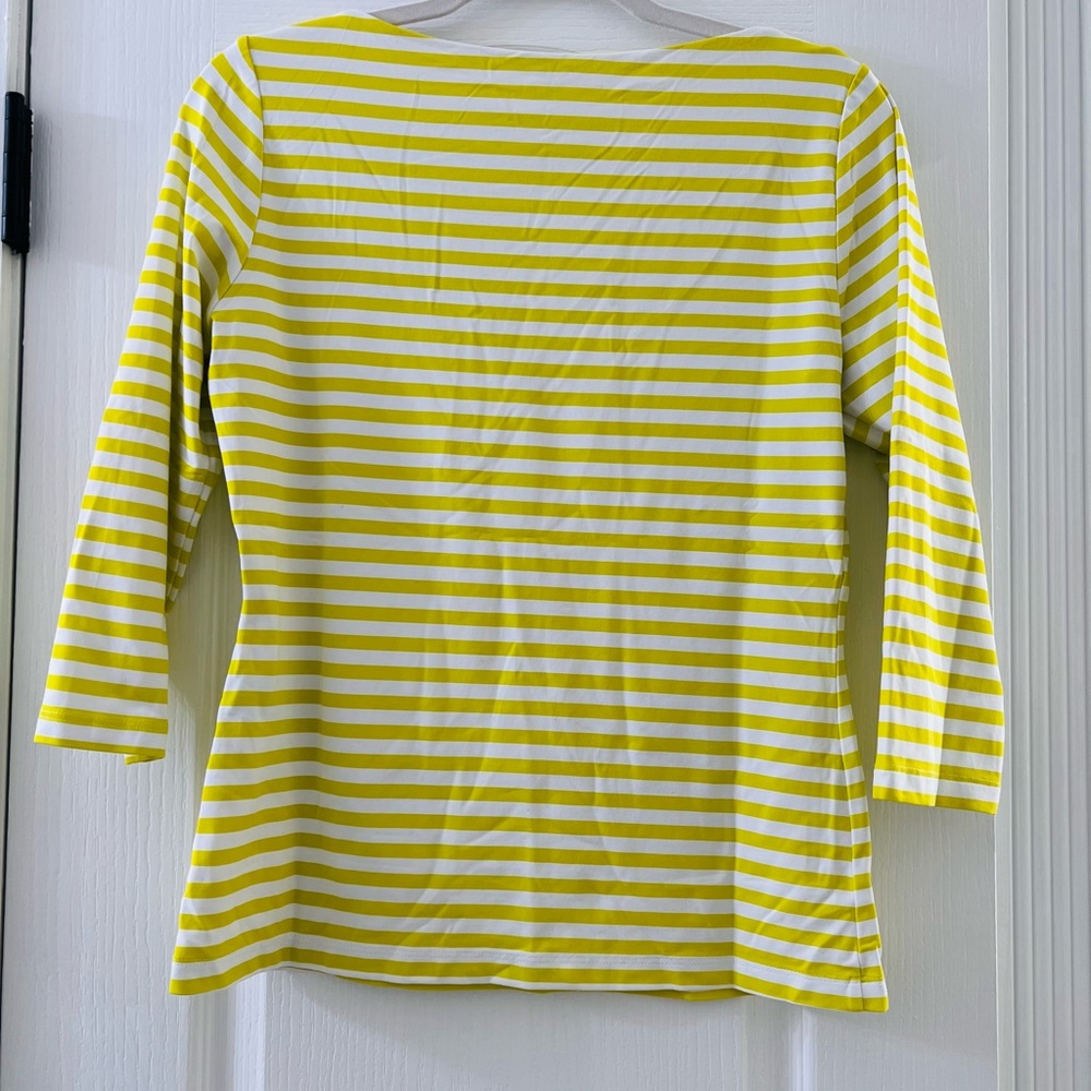 ***SOLD*** J. McLaughlin Catalina Cloth 3/4 Sleeve S Top - Picture 2 of 9